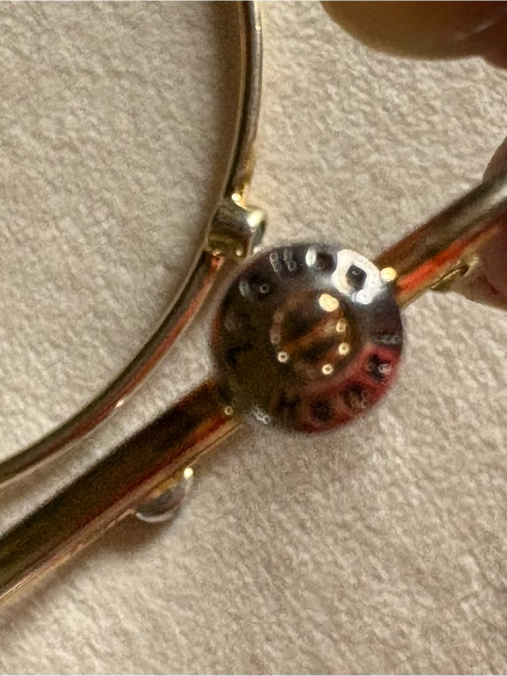 henri bendel Gold/champagne Tone Bracelet with Amber Brown Crystals - Picture 8 of 10
